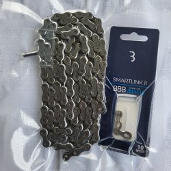 Shimano Deore 10-Speed Silca Waxed Silver Chain